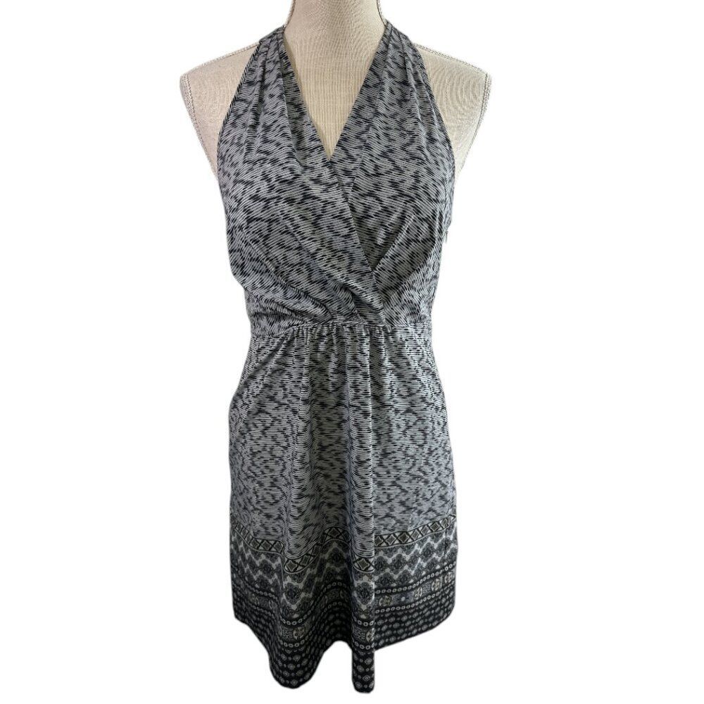 Athleta Go Anywhere Halter Dress Sz 4 Athleisure Travel Casual Performance Dress